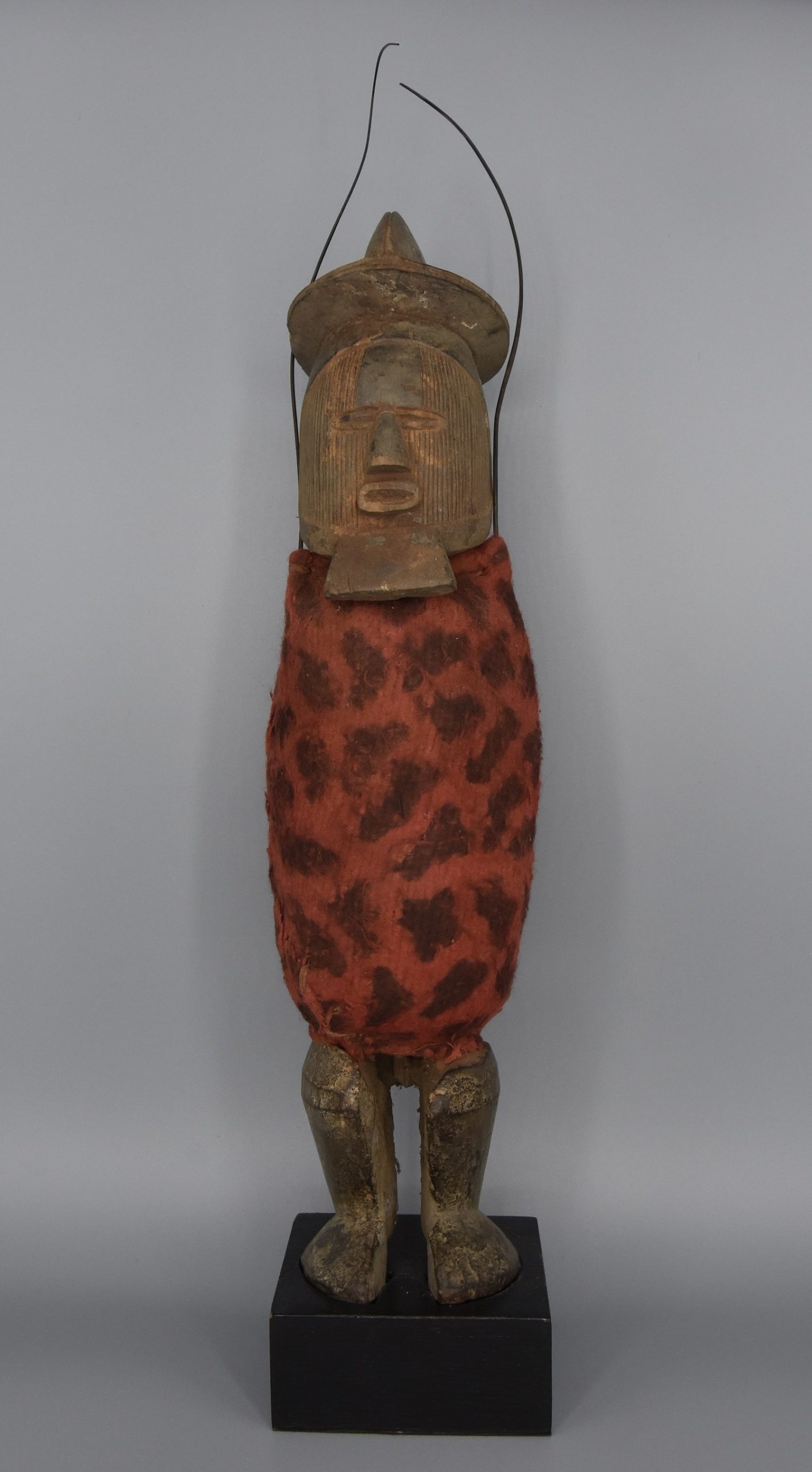 ART AFRICAIN Fétiche TEKE chargé 34 cm AFRICAN FETISH