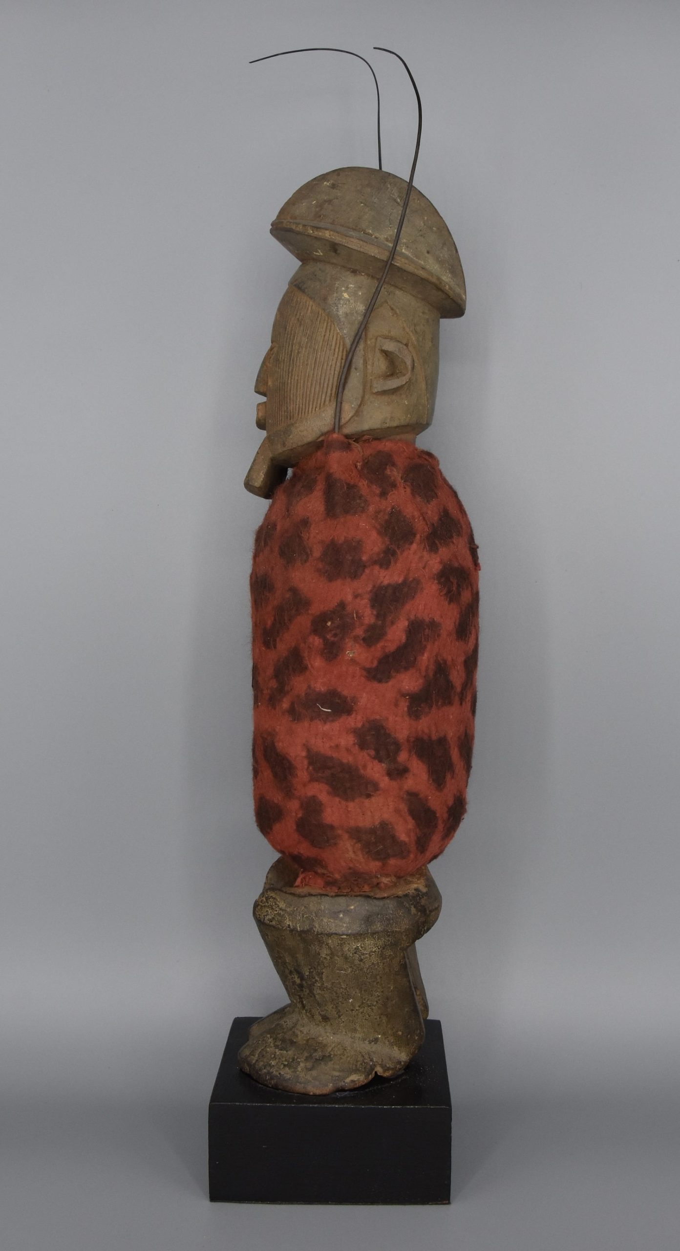 ART AFRICAIN Fétiche TEKE chargé 34 cm AFRICAN FETISH